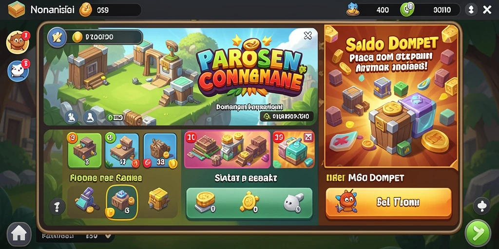 Sistem reward yang memotivasi pemain.