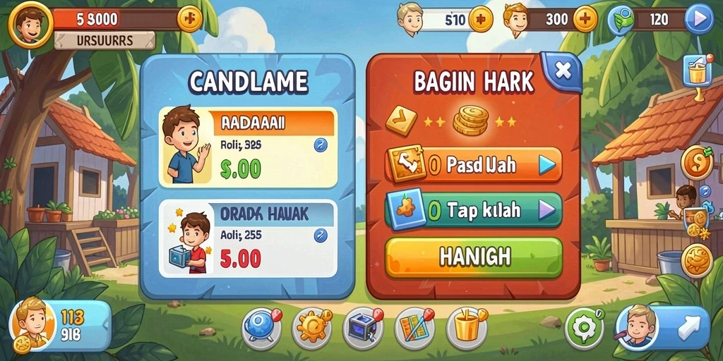 Karakter unik yang bisa dimainkan.