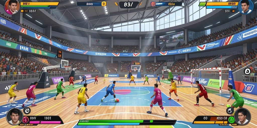 Mode multiplayer yang memungkinkan bermain bersama teman.